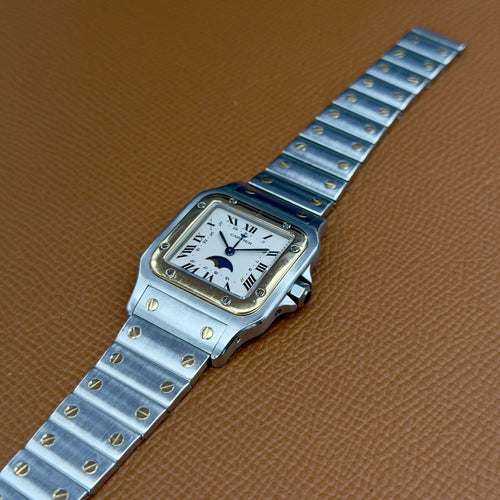 Montre Cartier Santos Galbée - Montre en acier et or jaune 58 Facettes 041