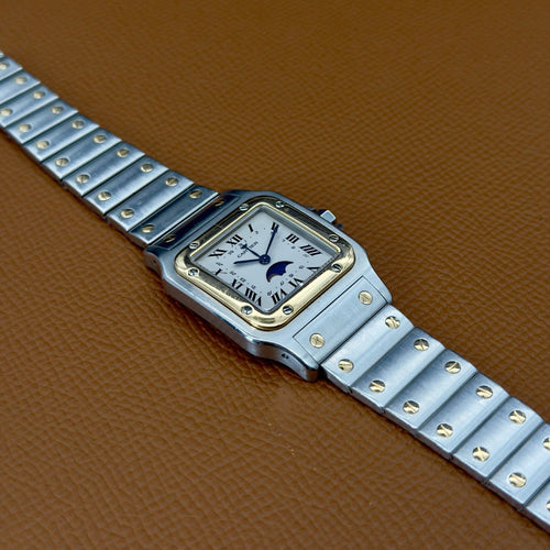Montre Cartier Santos Galbée - Montre en acier et or jaune 58 Facettes 041
