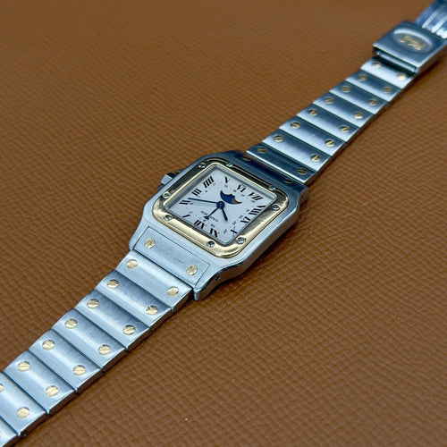 Montre Cartier Santos Galbée - Montre en acier et or jaune 58 Facettes 041