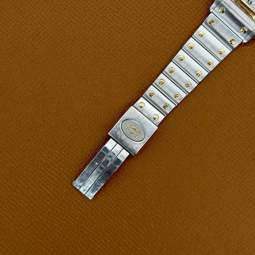 Montre Cartier Santos Galbée - Montre en acier et or jaune 58 Facettes 041