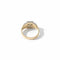 Bague 54 Art déco - Bague en or jaune et blanc 18 carats avec diamant 0,50 ct 58 Facettes 1.0001397/1