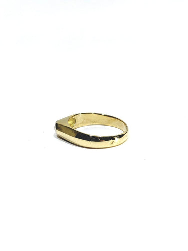 Bague 53 Bague dôme en or jaune 18 carats et diamant 58 Facettes id: 1752936
