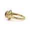 Bague 54 Bague en or jaune 750 avec diamants baguette et rubis 58 Facettes 1379