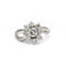 Bague 52 Bague marguerite en platine et diamants 58 Facettes 1375