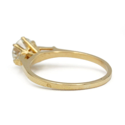 Bague 58 Solitaire - Bague en or jaune 750 avec diamant 1,20 ct 58 Facettes 1376
