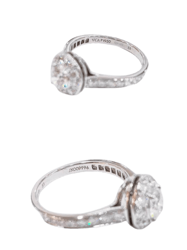 Bague 51 Van Cleef & Arpels Icône - Bague diamant 0,5 ct 58 Facettes Jnci16