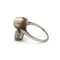 Bague 55 Bague Art déco en platine 950, diamants et perle fine 58 Facettes 1344