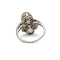 Bague 55 Bague Art déco en platine 950, diamants et perle fine 58 Facettes 1344