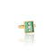 Bague 54 Bague vintage en or jaune 18K à trois diamants 58 Facettes