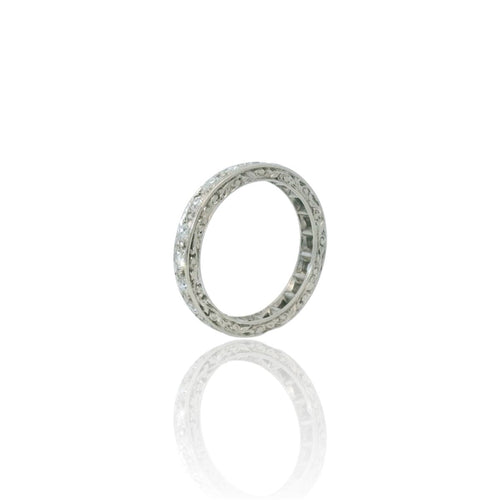 Bague 49.5 Bague ancienne en platine sertie de diamants taille ancienne 58 Facettes