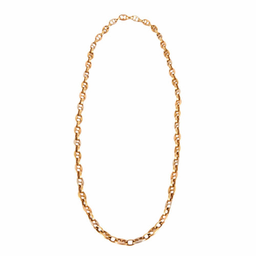 Collier Chaîne grain de café trois ors 58 Facettes BO/220114