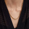 Collier Chaîne grain de café trois ors 58 Facettes BO/220114