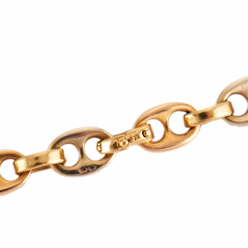 Collier Chaîne grain de café trois ors 58 Facettes BO/220114