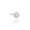 Bague 58 Bague cluster en or blanc 18K et diamants 58 Facettes