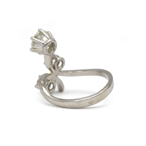 Bague 50 Bague en or blanc 750 et diamants 58 Facettes 1348