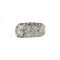 Bague 55 Bague bandeau en or blanc 750 et diamants 58 Facettes 1371
