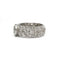 Bague 55 Bague bandeau en or blanc 750 et diamants 58 Facettes 1371