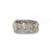 Bague 55 Bague bandeau en or blanc 750 et diamants 58 Facettes 1371