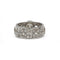Bague 55 Bague bandeau en or blanc 750 et diamants 58 Facettes 1371