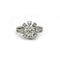 Bague 51 Bague marguerite en or 750 et platine, diamants taille ancienne 58 Facettes 1370