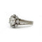 Bague 51 Bague marguerite en or 750 et platine, diamants taille ancienne 58 Facettes 1370