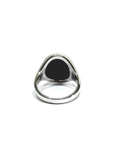 Bague 59 Bague intaille « Cerf » en or blanc 18 carats et agate bleue 58 Facettes id: 1753520