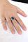 Bague 59 Bague intaille « Cerf » en or blanc 18 carats et agate bleue 58 Facettes id: 1753520