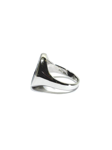 Bague 59 Bague intaille « Cerf » en or blanc 18 carats et agate bleue 58 Facettes id: 1753520