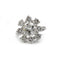 Bague 51 Bague marguerite en or blanc 750, platine et diamants taille ancienne 58 Facettes 1369