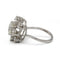 Bague 51 Bague marguerite en or blanc 750, platine et diamants taille ancienne 58 Facettes 1369