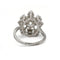 Bague 51 Bague marguerite en or blanc 750, platine et diamants taille ancienne 58 Facettes 1369