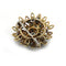 Broche Broche en or jaune 750 avec diamants, rubis, émeraudes, saphirs et turquoises 58 Facettes 1363