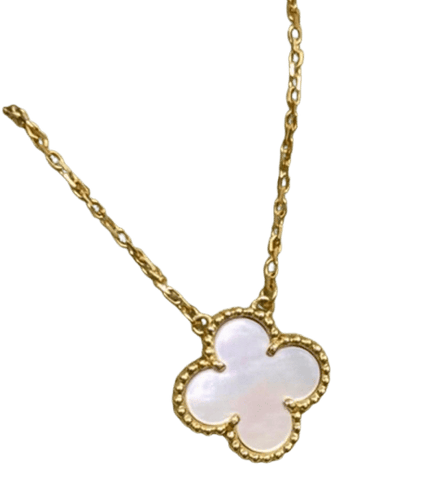 Collier Van Cleef & Arpels - Collier Vintage Alhambra en or jaune et nacre 58 Facettes Jnci22