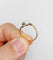 Bague 57 Bague toi et moi antique en or 18k et platine, diamant et perle 58 Facettes A07074