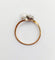 Bague 57 Bague toi et moi antique en or 18k et platine, diamant et perle 58 Facettes A07074