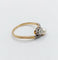 Bague 57 Bague toi et moi antique en or 18k et platine, diamant et perle 58 Facettes A07074