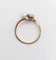 Bague 57 Bague toi et moi antique en or 18k et platine, diamant et perle 58 Facettes A07074