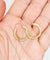Boucles d'oreilles Créoles Art déco finement ciselées en or jaune 18k 58 Facettes A07076