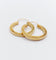Boucles d'oreilles Créoles Art déco finement ciselées en or jaune 18k 58 Facettes A07076