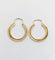 Boucles d'oreilles Créoles Art déco finement ciselées en or jaune 18k 58 Facettes A07076