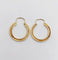 Boucles d'oreilles Créoles Art déco finement ciselées en or jaune 18k 58 Facettes A07076