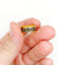 Bague 52 Bague de deuil géorgienne - Bague en or 18k à émail noir 58 Facettes A07077