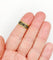 Bague 52 Bague de deuil géorgienne - Bague en or 18k à émail noir 58 Facettes A07077