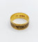 Bague 52 Bague de deuil géorgienne - Bague en or 18k à émail noir 58 Facettes A07077