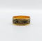 Bague 52 Bague de deuil géorgienne - Bague en or 18k à émail noir 58 Facettes A07077