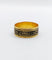 Bague 52 Bague de deuil géorgienne - Bague en or 18k à émail noir 58 Facettes A07077