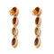 Boucles d'oreilles Boucles d'oreilles navette en or jaune et pierres fines 58 Facettes BO/220165