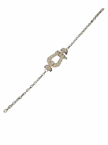Bracelet Fred Force 10 - Bracelet Mini en or blanc et diamants 58 Facettes Jnci24