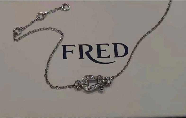 Bracelet Fred Force 10 - Bracelet Mini en or blanc et diamants 58 Facettes Jnci24