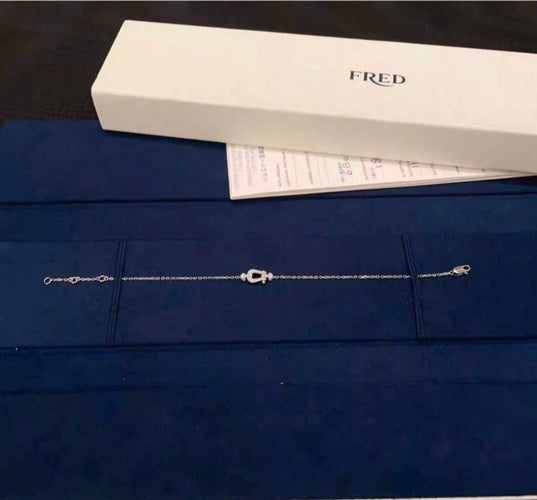 Bracelet Fred Force 10 - Bracelet Mini en or blanc et diamants 58 Facettes Jnci24